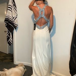 Sheri Hill white dress